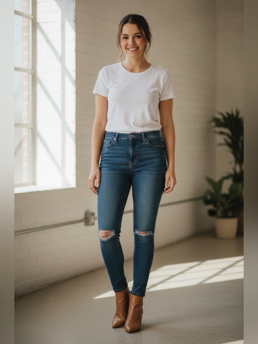 ASOS Denim Distressed Skinny Jeans Size 36/32 NWT